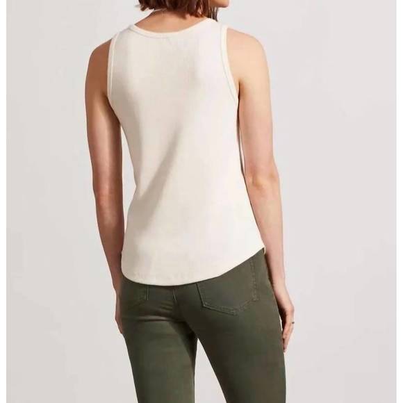 NEW TRIBAL henley tank top w/buttons in sandust - Picture 2 of 3